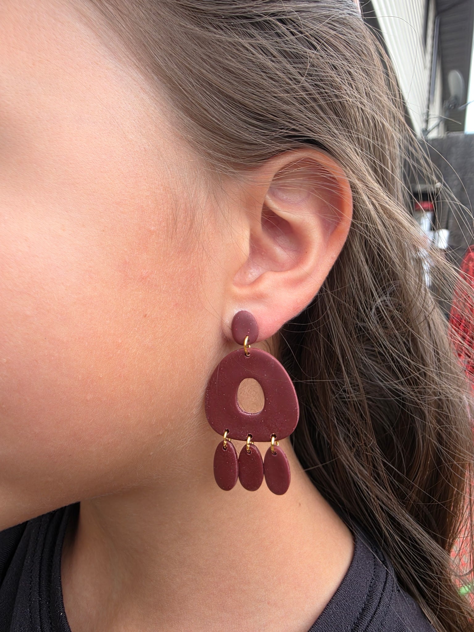 Fall Themed Clay Earrings